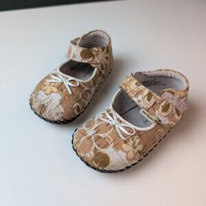 Pediped Floral Baby Shoes - Size 18-24 Months - Excellent
